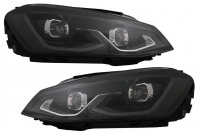 2 Phares FullLED avant VW Golf 7 - look G8 - Noir