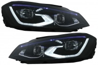 2 Phares FullLED avant VW Golf 7 - look G8 - Noir