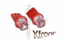 Pack T10 LED Xfront 1 - Basis W5W - Rot