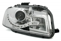 2 Phares avant Audi A3 8P Devil Eyes LED - Chrome