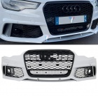 Pare choc avant AUDI A6 C7 11-14 - Look RS6 - Noir