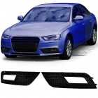 Grilles antibrouillard Audi A4 B8 facelift 11-15 - look RS4 noir brillant