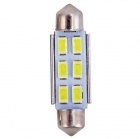 Navette 42mm LED Nav6 5730 - Anti Erreur OBD - C10W - Blanc Pur