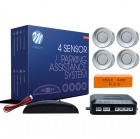 Radar de recul 4 capteurs + afficheur LED - Gris