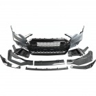Pare choc avant AUDI A6 C8 18-22 - Look RS6 - Noir Carbone