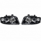 2 Phares avant Audi A4 B6 2000-2004 - H7 - Noir