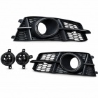 Grilles antibrouillard noir brillant pour Audi A6 C7 S-Line 2014-2018