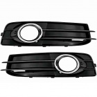 Grilles antibrouillard Audi A3 8P sline facelift 10-12 - Noir brillant
