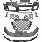 Pare choc avant AUDI A3 8V 12-16 - Look RS3 - Noir chrome