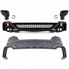 Pare choc arrière look RS5 noir brillant avec PDC pour Audi A5 / S5 19-24