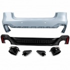 Pare choc arrière look RS7 noir brillant avec PDC pour Audi A7 18-24
