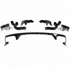 Diffuseur arrière look RSQ8 noir brillant avec sorties intégrées pour Audi Q8 S-Line / SQ8 18-23