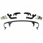 Diffuseur arrière look RSQ8 gris / chrome avec sorties intégrées pour Audi Q8 S-Line / SQ8 18-23