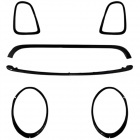 Kit garnitures pare choc look JCW pour MINI R56 14-21 / R57-R58 09-15 - Noir