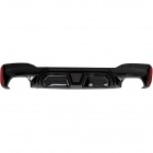 Diffuseur arriere BMW serie 5 G30 G31 16-24 - LED et look CS - Noir brillant