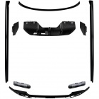 Éléments de pare-chocs look M-Performance noir brillant pour BMW X6 F16 14-19