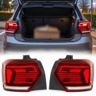 2 Feux arriere VW Polo 6 AW - progressif - fullLED dynamiques - Rouge Cerise