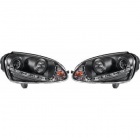 2 Phares avant VW GOLF 5 Devil Eyes LED - Noir