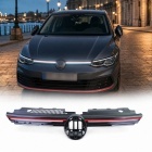Grille calandre VW Golf 8 (VIII) 20-23 - look GTI avec LED - Noir brillant