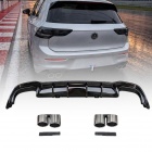 Diffuseur VW GOLF 8 look R - 20-24 - noir brillant