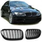 Grilles calandre BMW Serie 3 E92 E93 LCI 10-13- look M3  - Noir Mat
