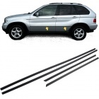 Baguettes moulures de portes BMW X5 E53 99-06 - noir mat
