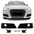 Grilles antibrouillard / ACC Audi A4 B9 15-19 - Noir brillant - look RS