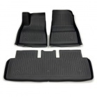 Tapis interieur caoutchouc - Noir Mat - Tesla Model 3