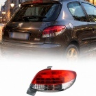2 Feux arriere Peugeot 206 LED - Clair