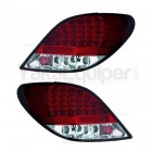 2 Feux arriere LED Peugeot 207 06-12 - Clair