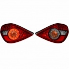 2 Feux arriere LED Halogene Peugeot 207 06-12 - Rouge Fumé