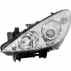 Phare avant gauche conducteur Peugeot 307 phase 2 05-07 - Chrome