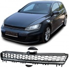 Grille calandre VW Golf 7 (VII) 12-17 - look GTD sans embleme - Noir brillant