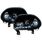 2 Phares avant Renault Clio 2 98-01 Devil Eyes LED - Noir