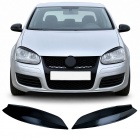 2 Paupieres de phares noir brillant pour VW Golf 5 03-08