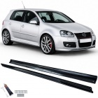 Bas de caisse look Sport noir brillant pour VW Golf 5 03-08