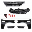 2 Ailes avant look M5 avec prises d’air chromées pour BMW Série 5 F10 / F11 10-16