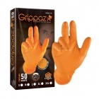 Grippaz Lot de 50 gants en nitrile Fishscale - taille L - orange