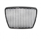 Grille calandre Audi A6 C6 04-11 - look RS6 - Noir Brillant
