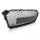 Grille calandre Audi A5 16-18 - look RS5 - Noir Brillant