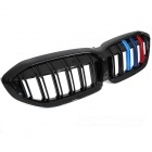 Grilles calandre BMW Serie 3 G20 G21 look couleur M3 - 18-22 - Noir Brillant