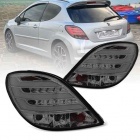 2 Feux arriere LED LTI Peugeot 207 207+  - Fume