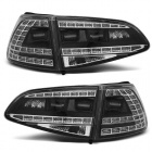 2 Feux arriere VW Golf 7 - LED - Noir