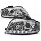 2 Phares avant Audi A3 8P Devil Eyes LED - Chrome
