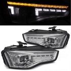 2 Phares xenon D3S AUDI A5 8T phase 2 11-15 - dynamiques - Chrome