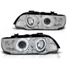 2 Phares avant BMW E53 X5 Angel Eyes - Chrome