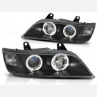 2 Phares avant BMW Z3 Angel Eyes LED 96-02 - Noir