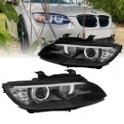 2 Phares xénon BMW Serie 3 E92 E93 Coupe Angel Eyes LED U-LTI 05-10 - Noir
