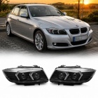 2 Phares xenon BMW Serie 3 E90 E91 LCI Angel Eyes LED 09-11 - look Iconic 2 - Noir