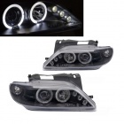 2 Phares angel eyes LED Citroen Xsara 97-00 - Noir